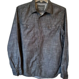 Guess Men’s Western Denim Collar Shirt